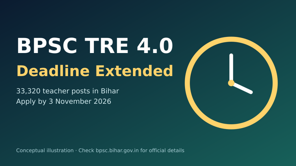 BPSC TRE 4.0 Extends Application Deadline for 33,320 Teacher Vacancies